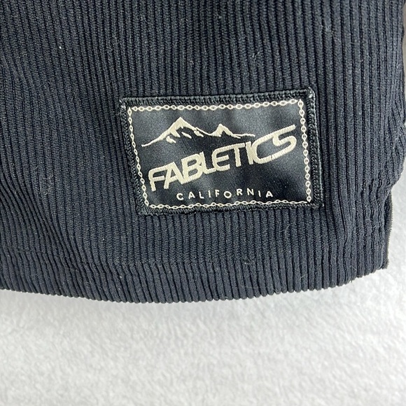 Fabletics Club Cord Shirt Jacket Men’s Size M Black Snap Front - Picture 4 of 13